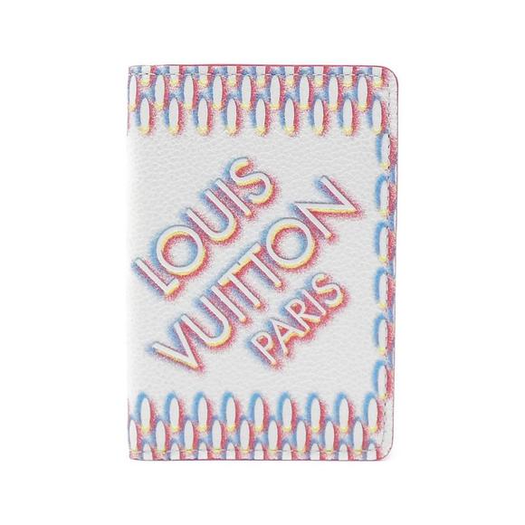 LOUIS VUITTON White Damier Card Holder - Picture 1 of 10